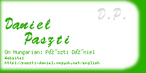 daniel paszti business card